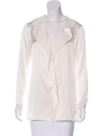 Lanvin Silk Long Sleeve Top