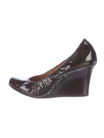 Lanvin Patent Leather Wedges