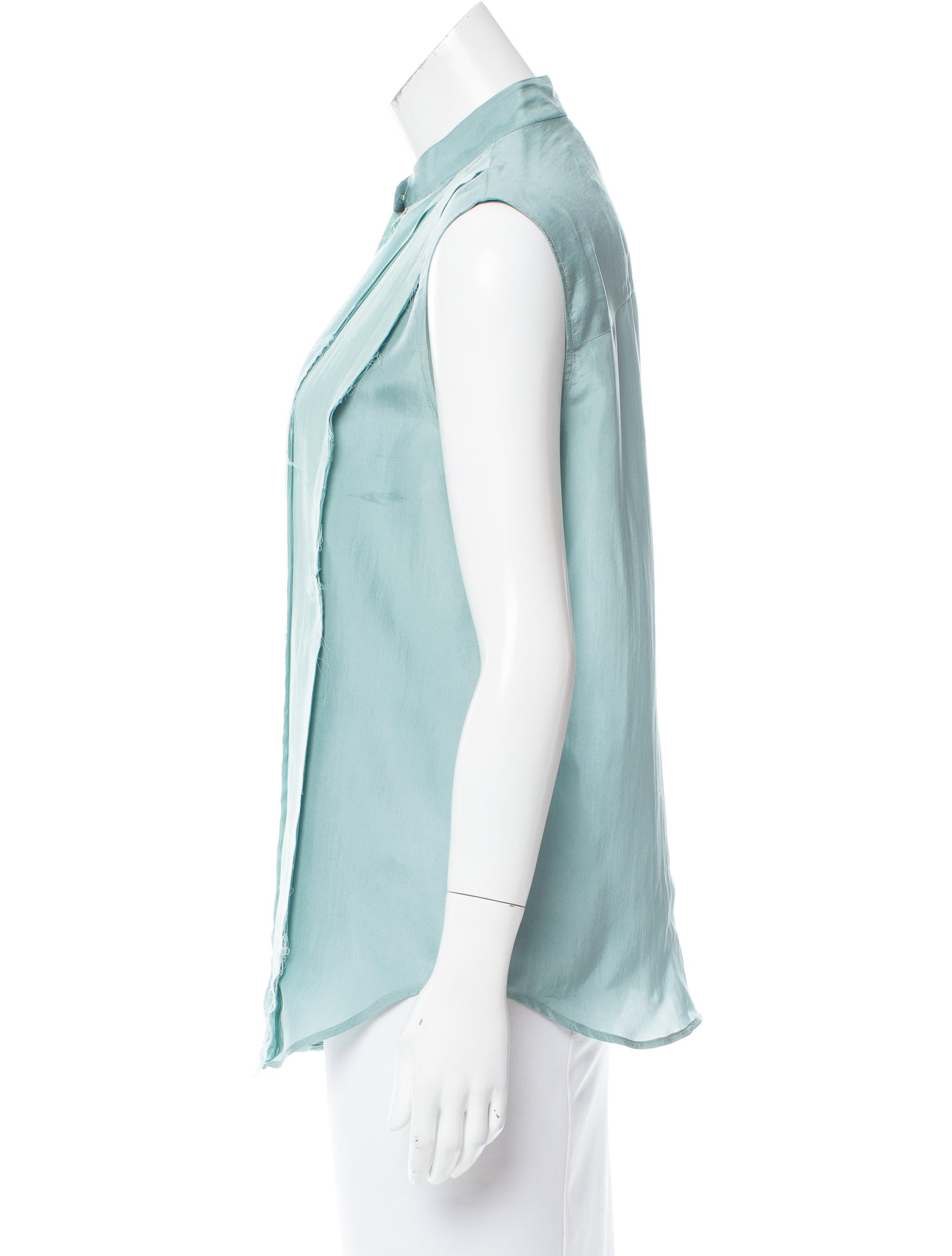 Lanvin Silk Button-Up Top - Clothing - LAN62273 | The RealReal