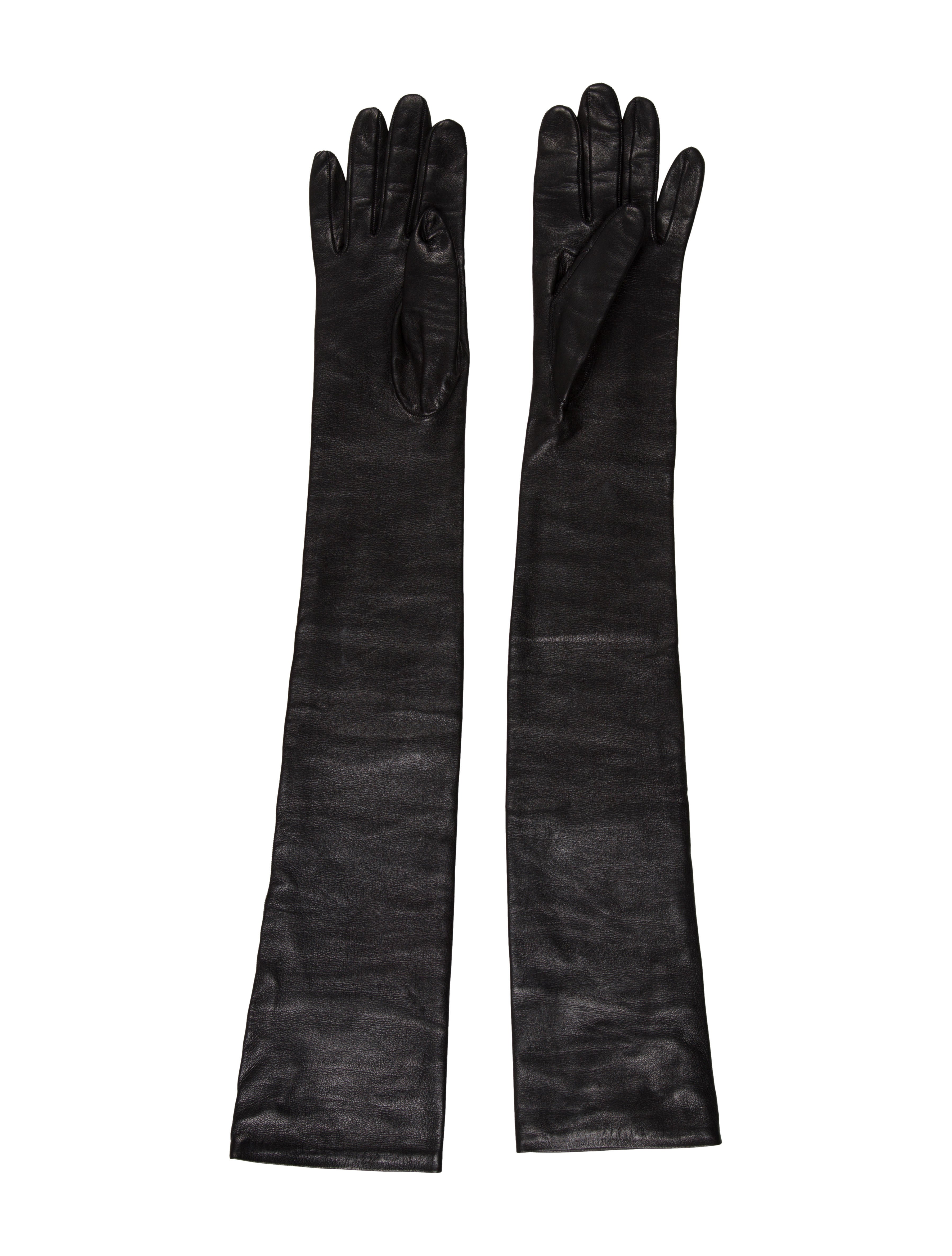 Lanvin Leather ElbowLength Gloves w/ Tags Accessories LAN67754