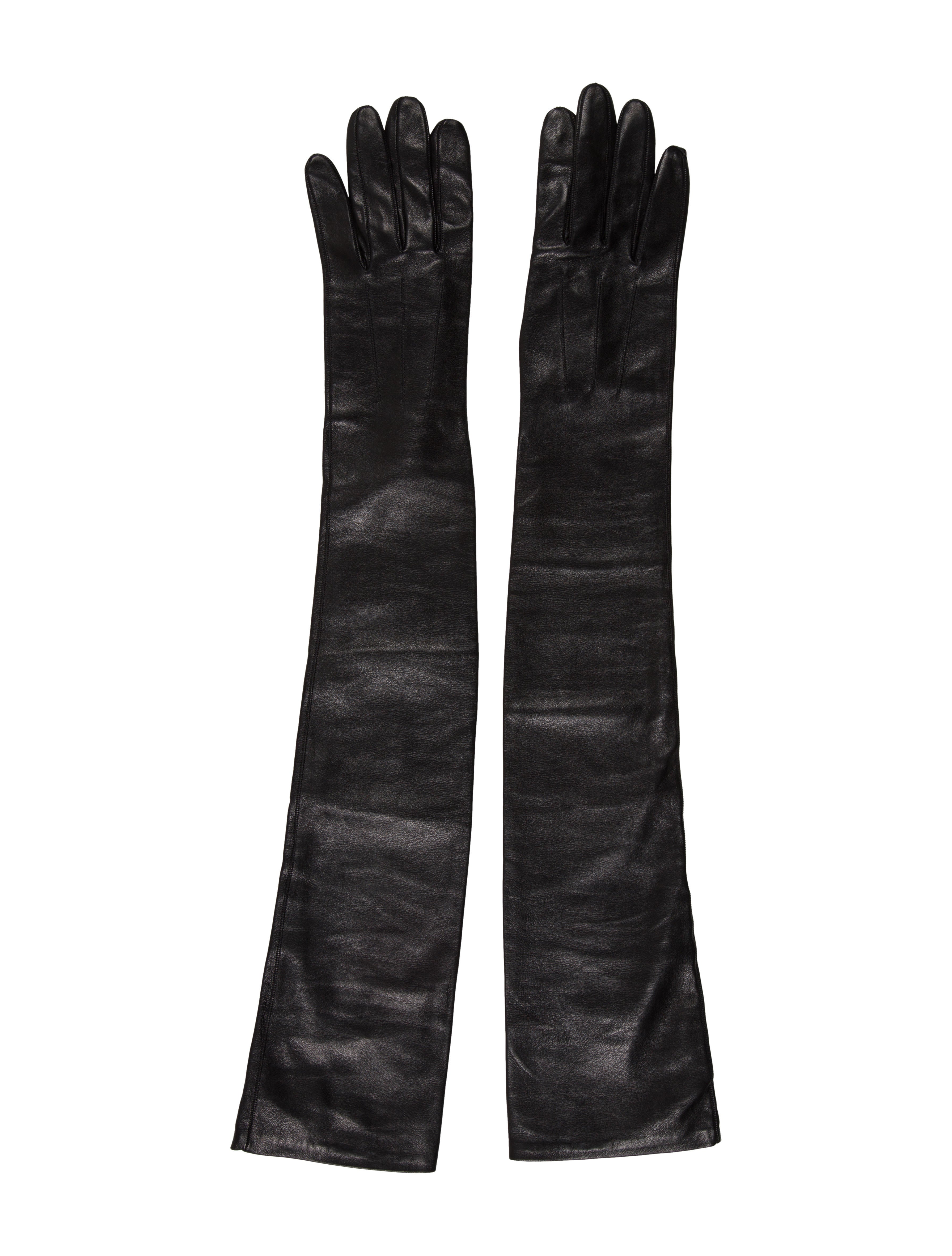 Lanvin Leather ElbowLength Gloves w/ Tags Accessories LAN67754