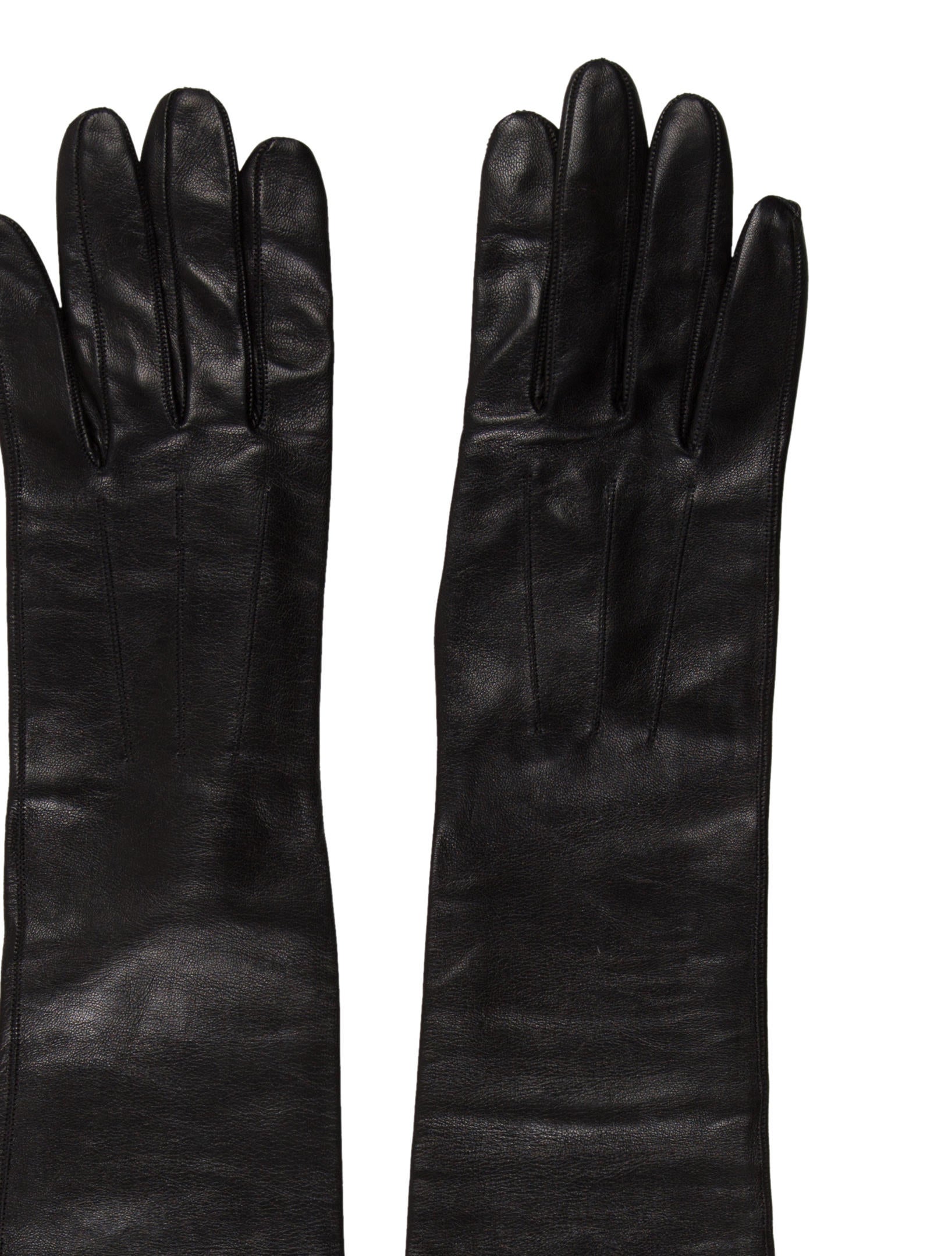 Lanvin Leather ElbowLength Gloves w/ Tags Accessories LAN67754