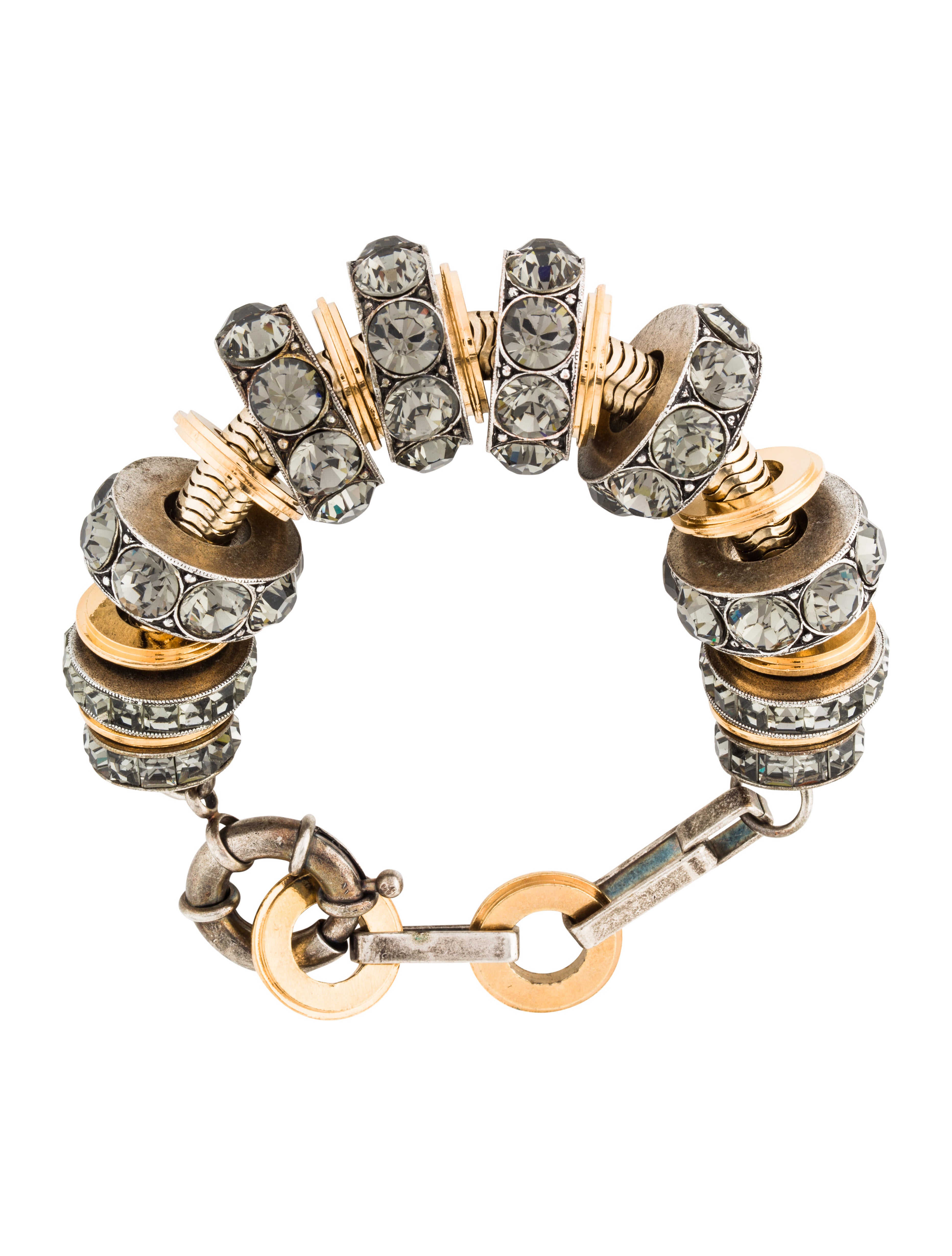 Lanvin Oversize Crystal Rondelle Bracelet Bracelets LAN68144 The