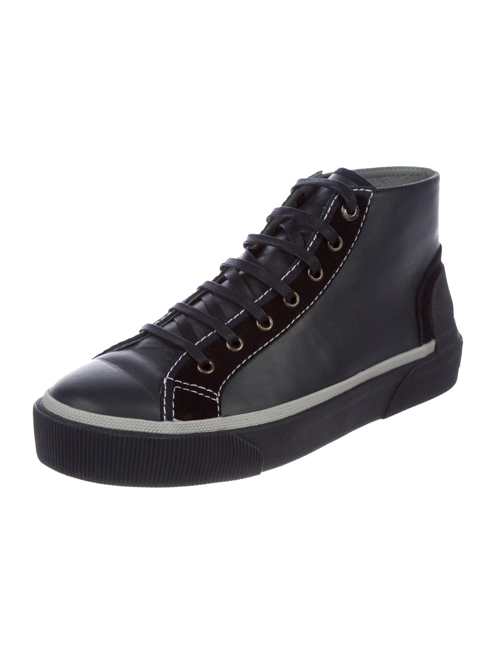 lanvin leather sneakers
