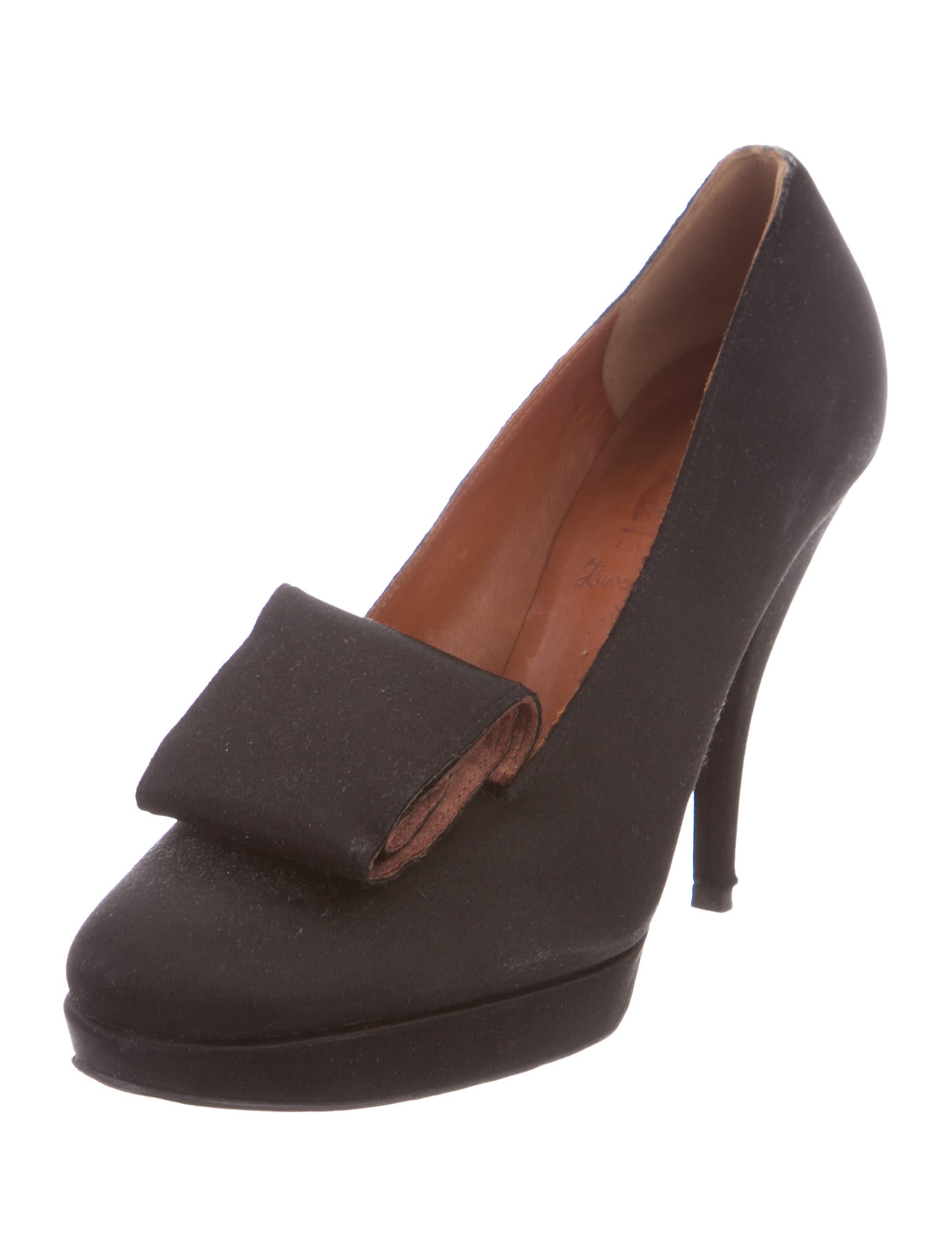 Lanvin Satin Embellished Pumps