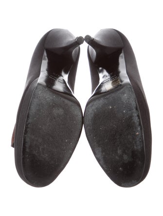 Lanvin Satin Embellished Pumps