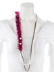 Lanvin Faux Pearl & Tweed Multistrand Necklace