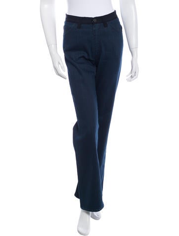 Lanvin x Acne Mid-Rise Bootcut Jeans