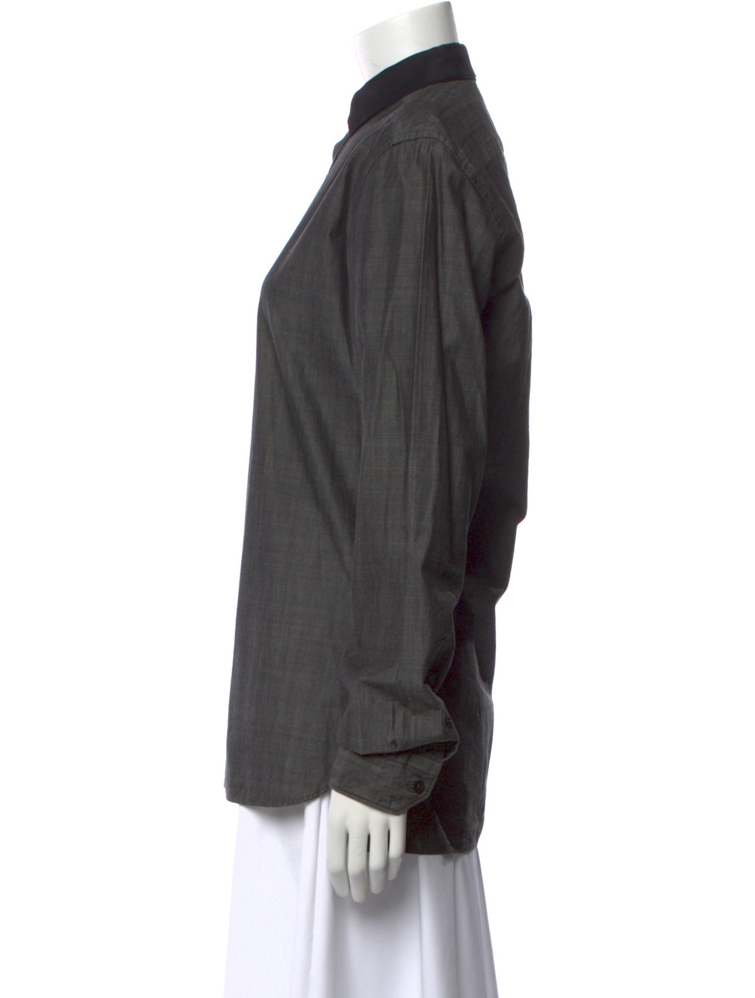 Lanvin x Acne Long Sleeve Button-Up Top