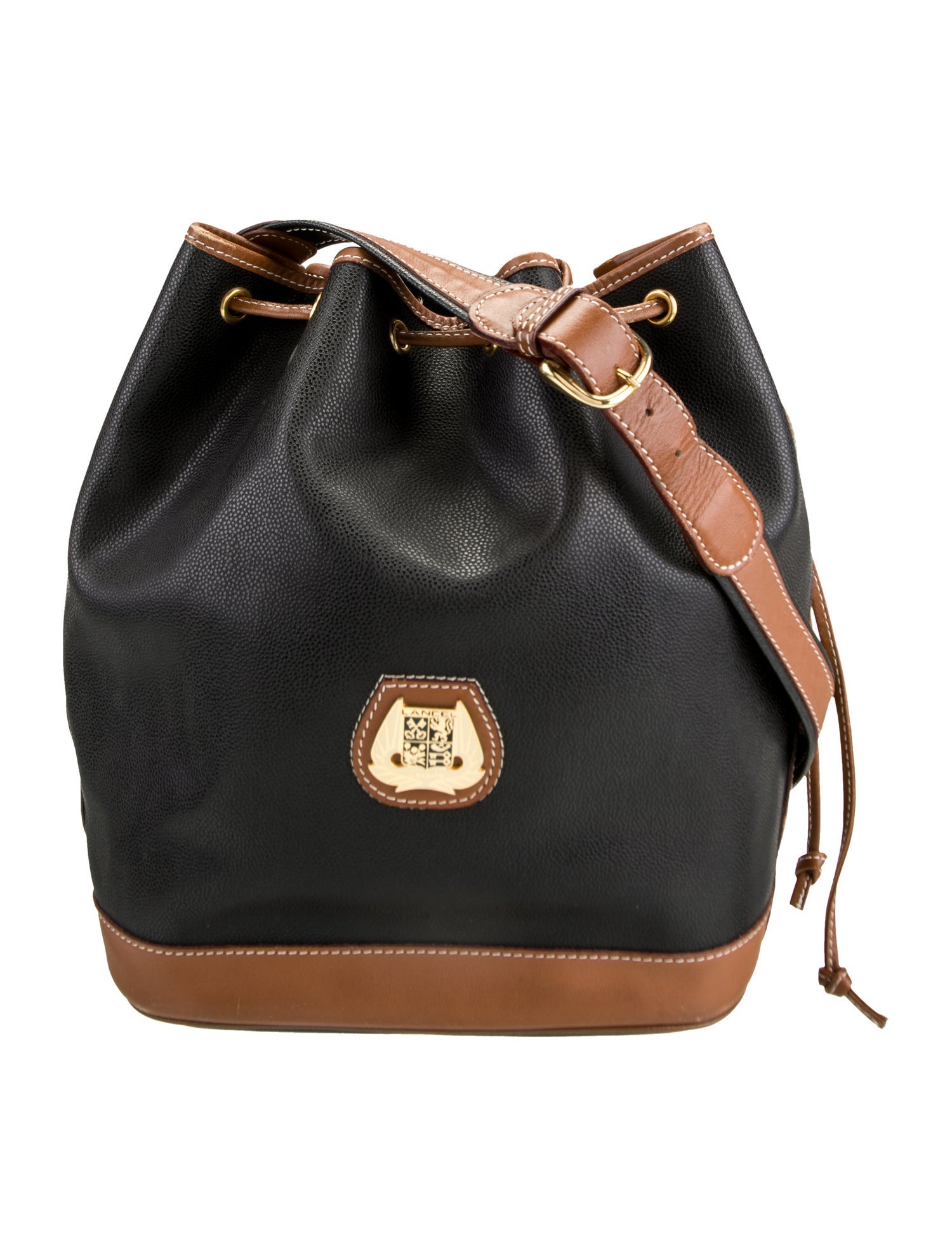 Lancel Leather Bucket Bag