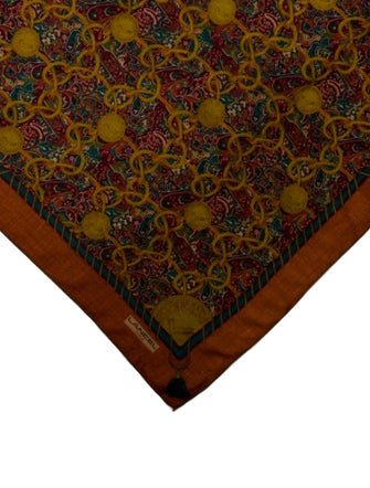 Lancel Silk Printed Scarf