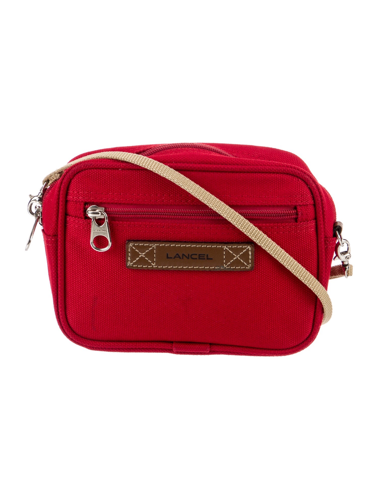 Lancel Saffiano Leather Crossbody Bag