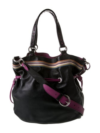 Lancel Leather Bucket Bag