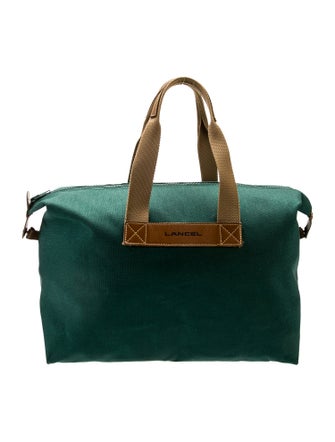 Lancel Canvas Weekender Bag