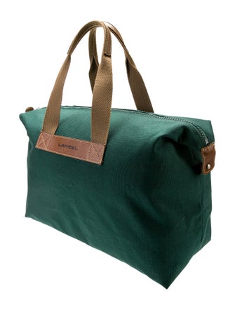 Lancel Canvas Weekender Bag