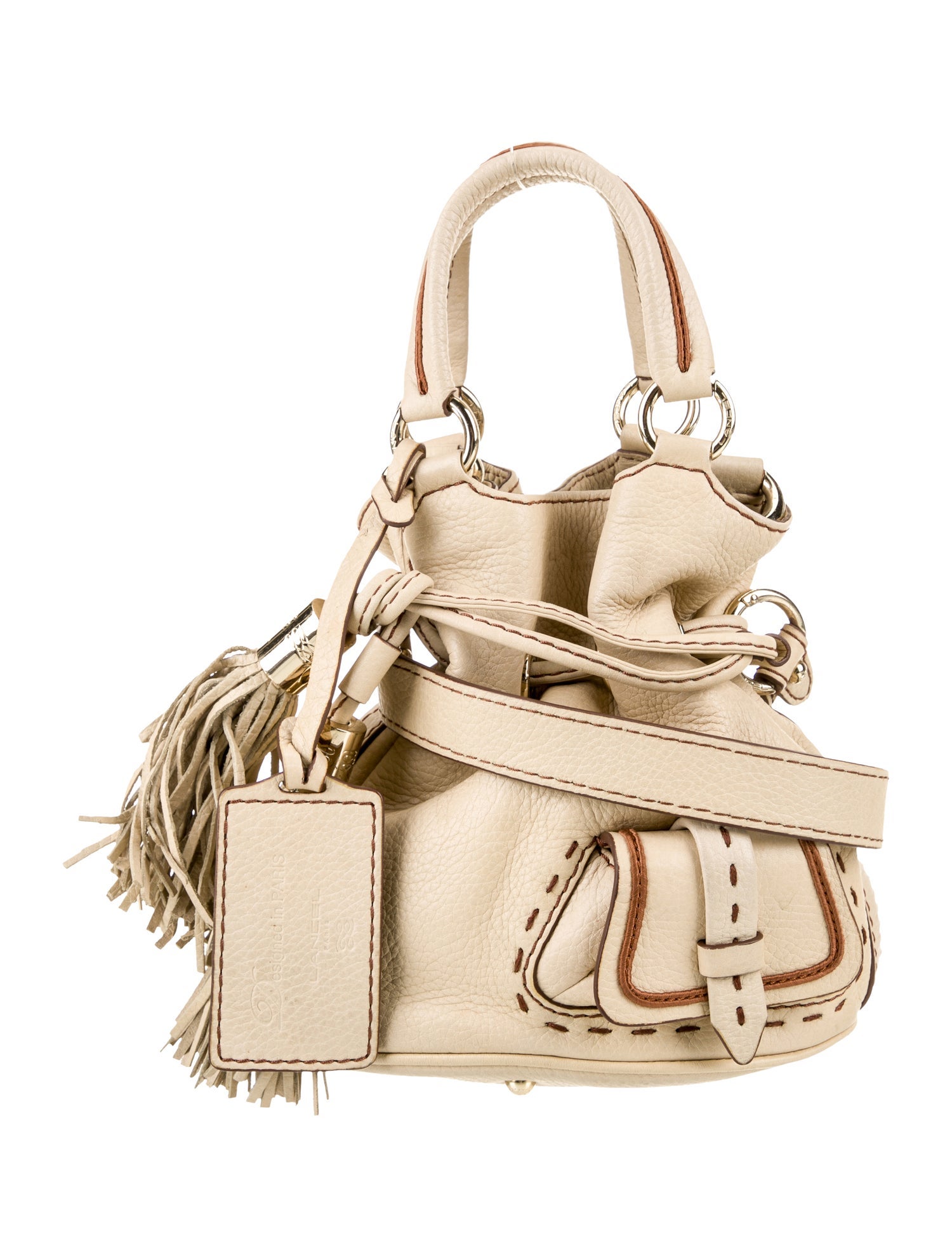 Lancel Leather Top Handle Bag