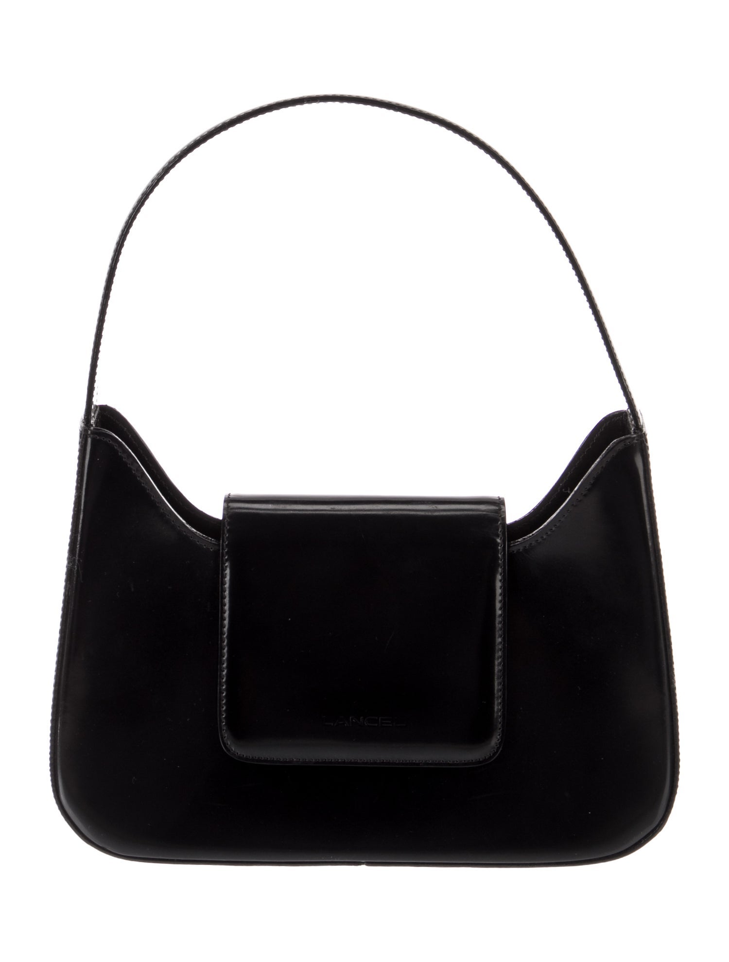 Lancel Patent Leather Top Handle Bag