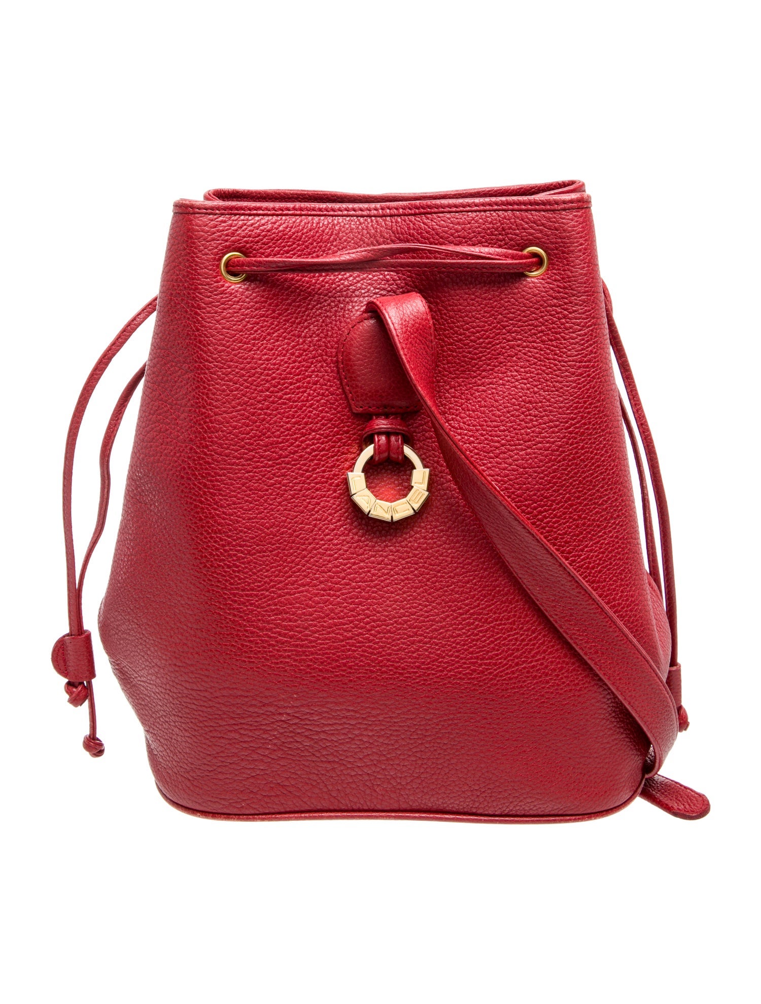 Lancel Leather Bucket Bag