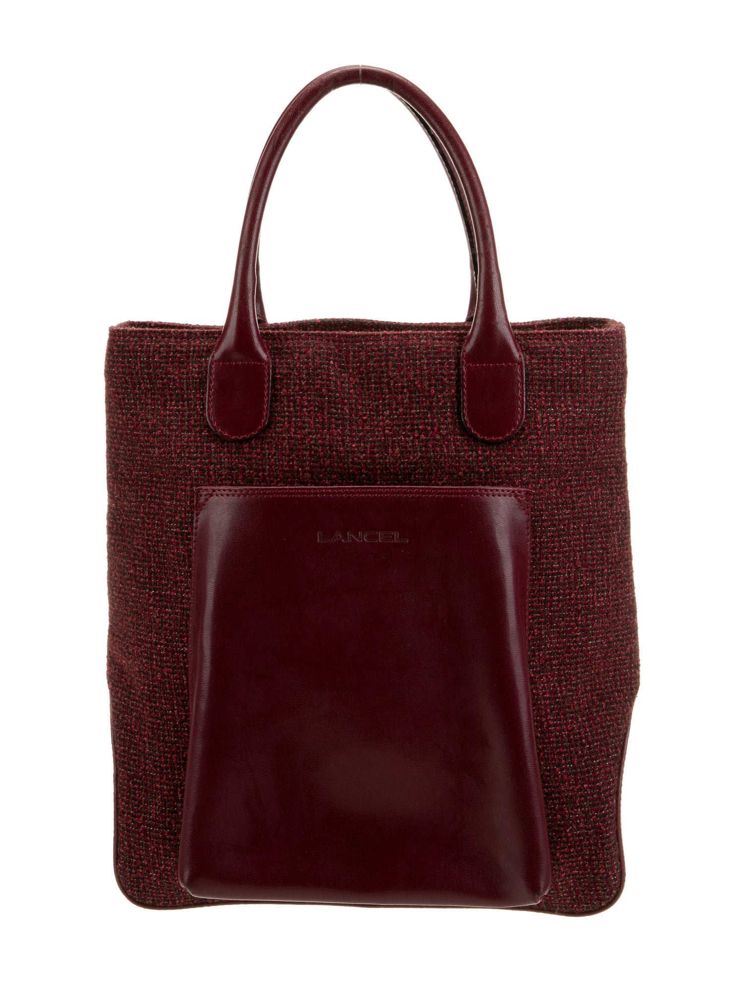 Lancel Tweed Tote