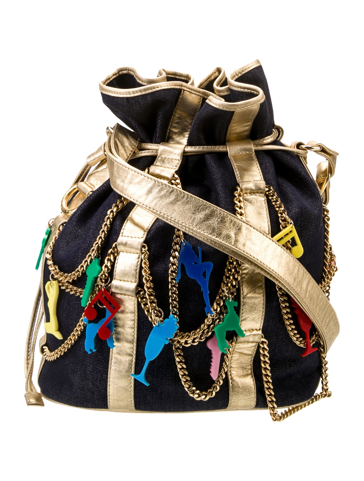 Lancel Denim Bucket Bag