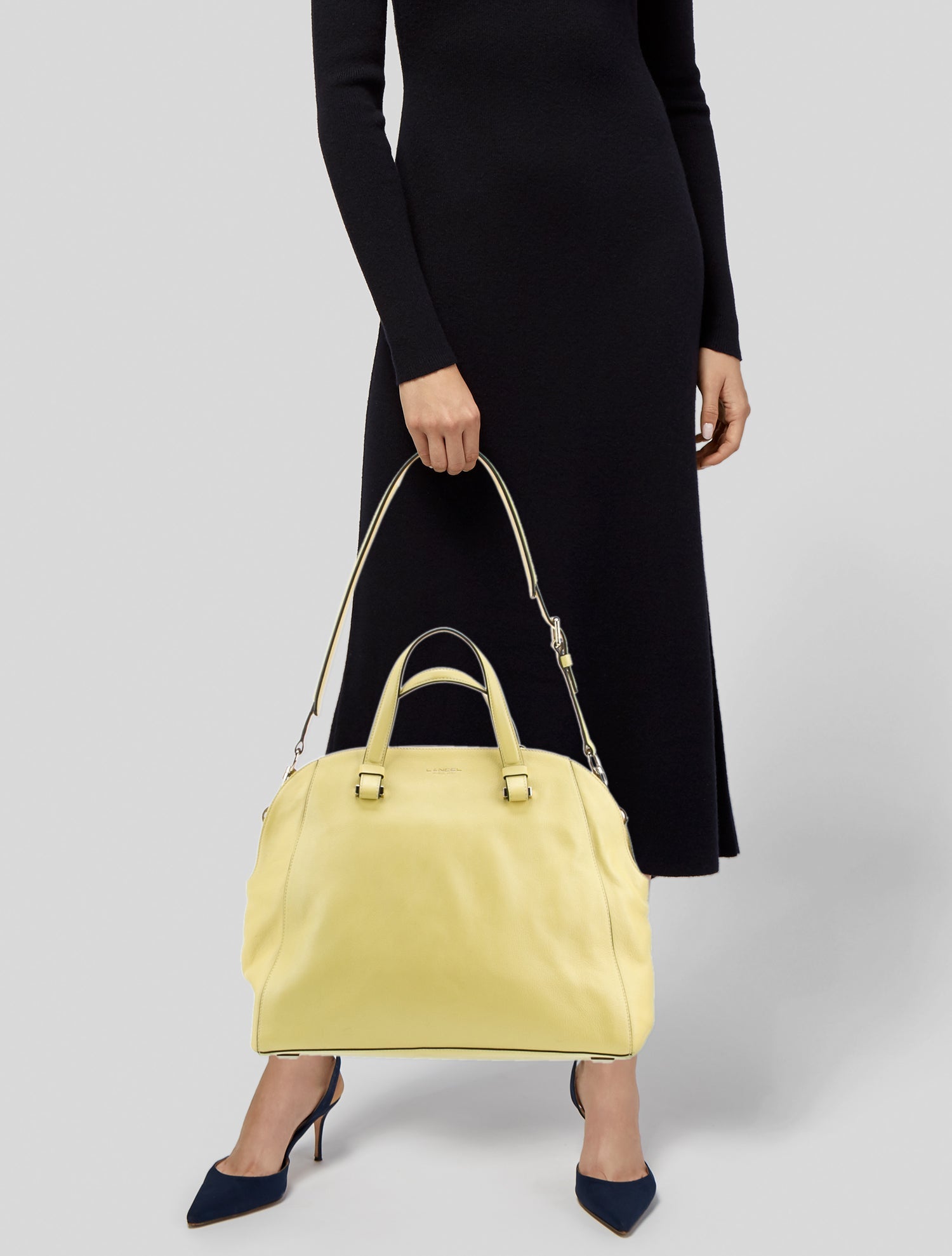 Lancel Leather Top Handle Bag