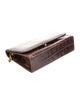 Lancel Embossed Leather Clutch