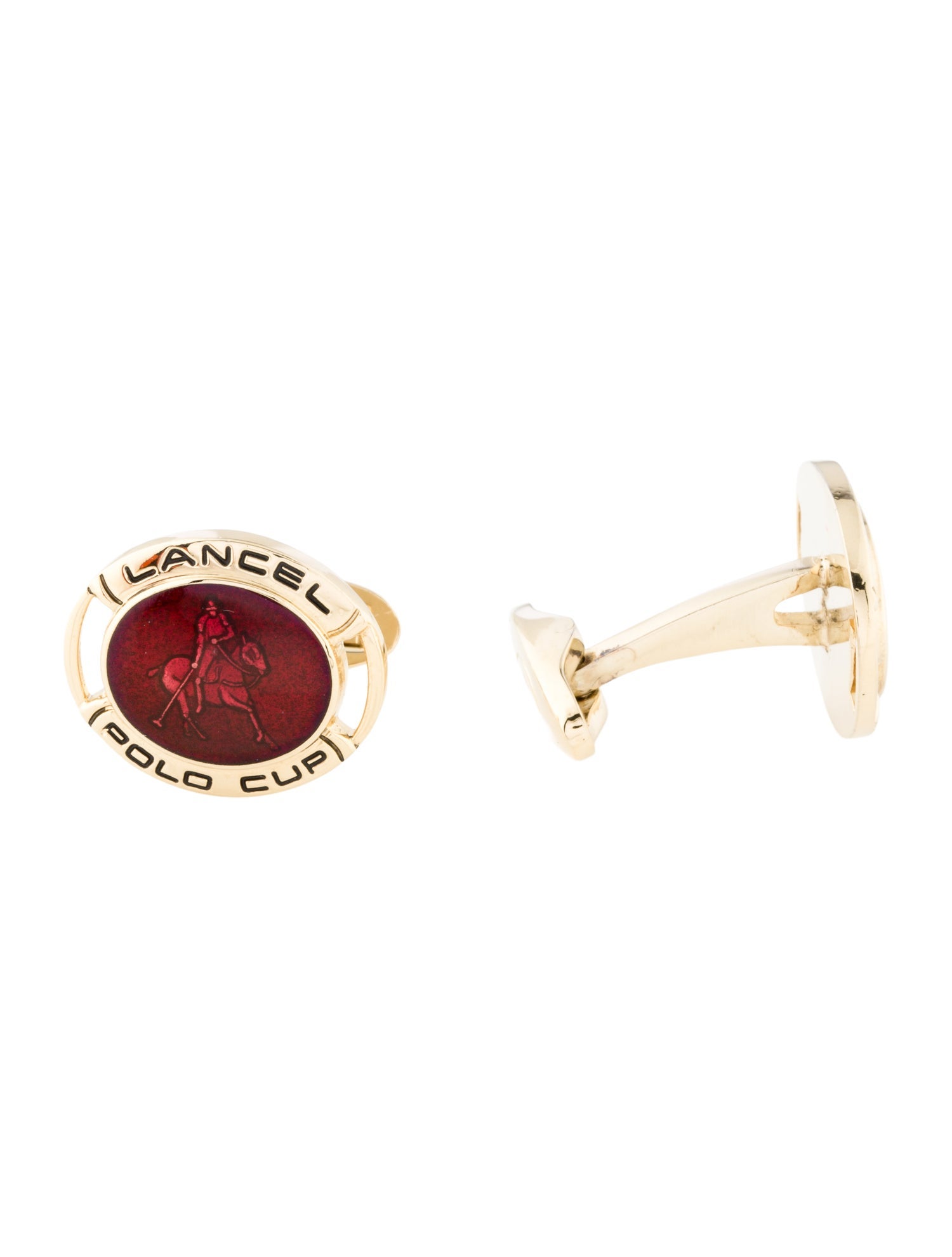 Lancel Enamel Cufflinks