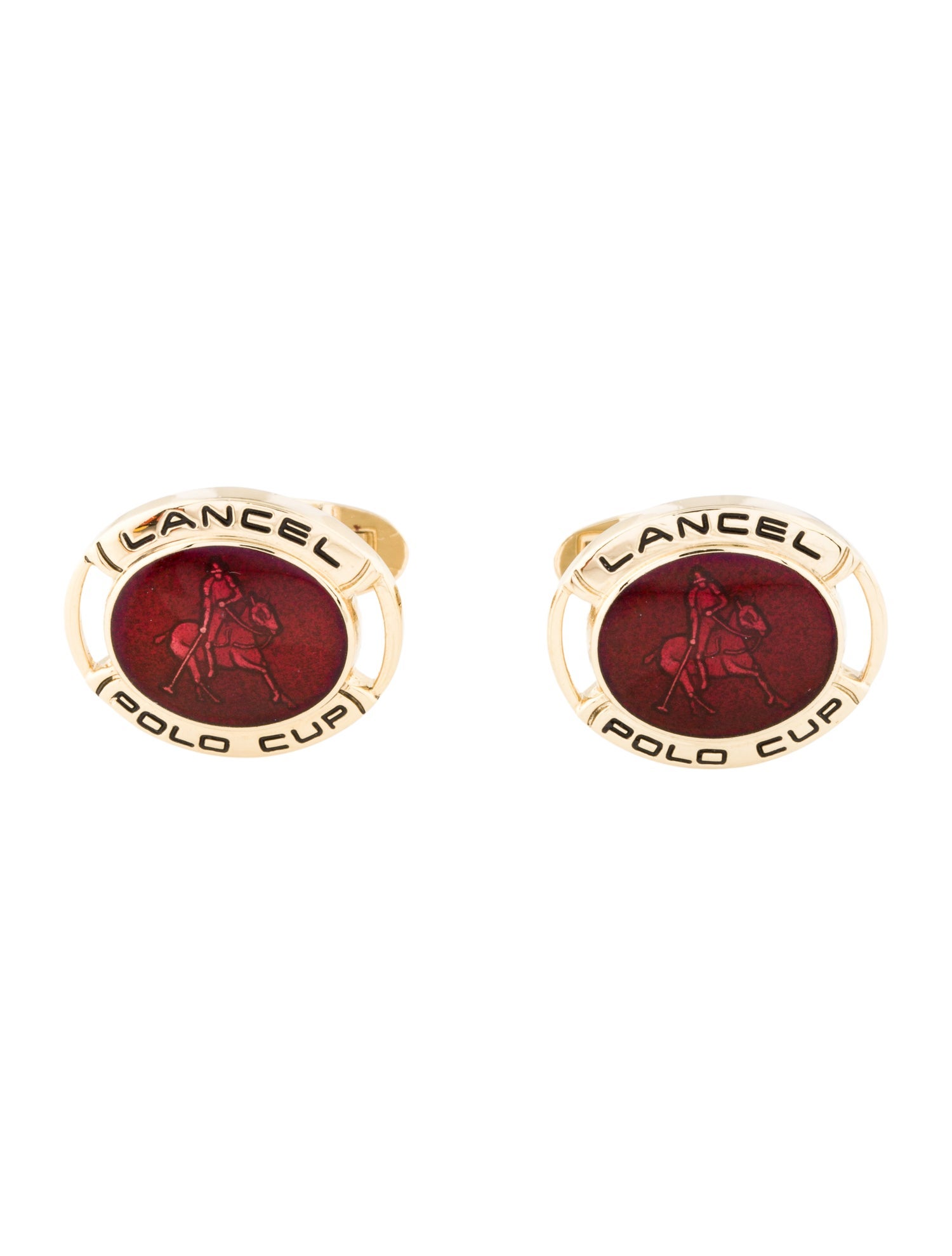 Lancel Enamel Cufflinks