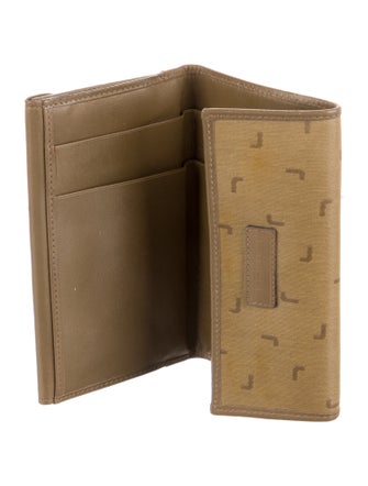 Lancel Vegan Leather Printed Trifold Wallet