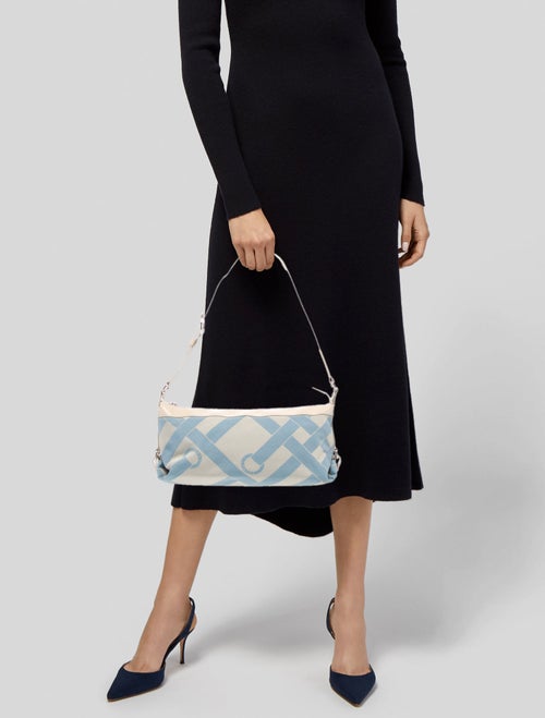 Lancel Canvas Shoulder Bag