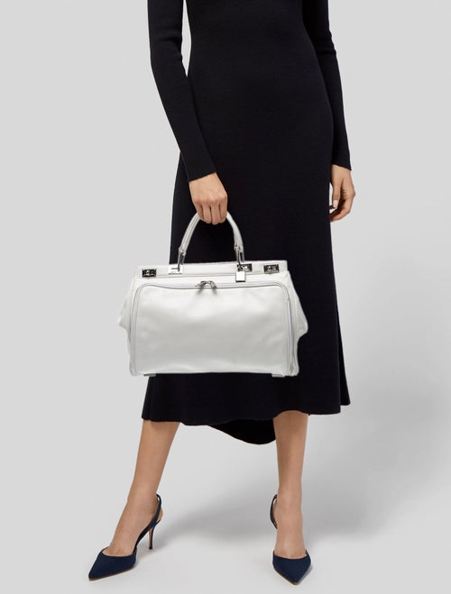 Lancel Leather Top Handle Bag