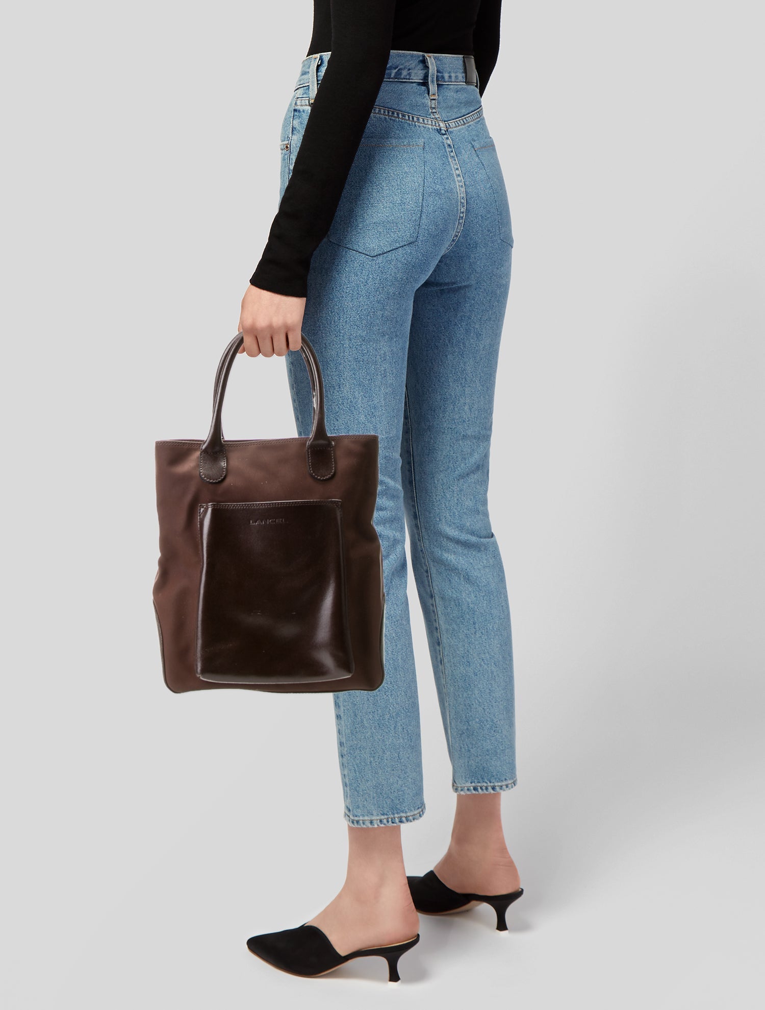 Lancel Leather Top Handle Bag