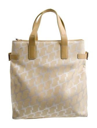 Lancel Canvas Top Handle Bag