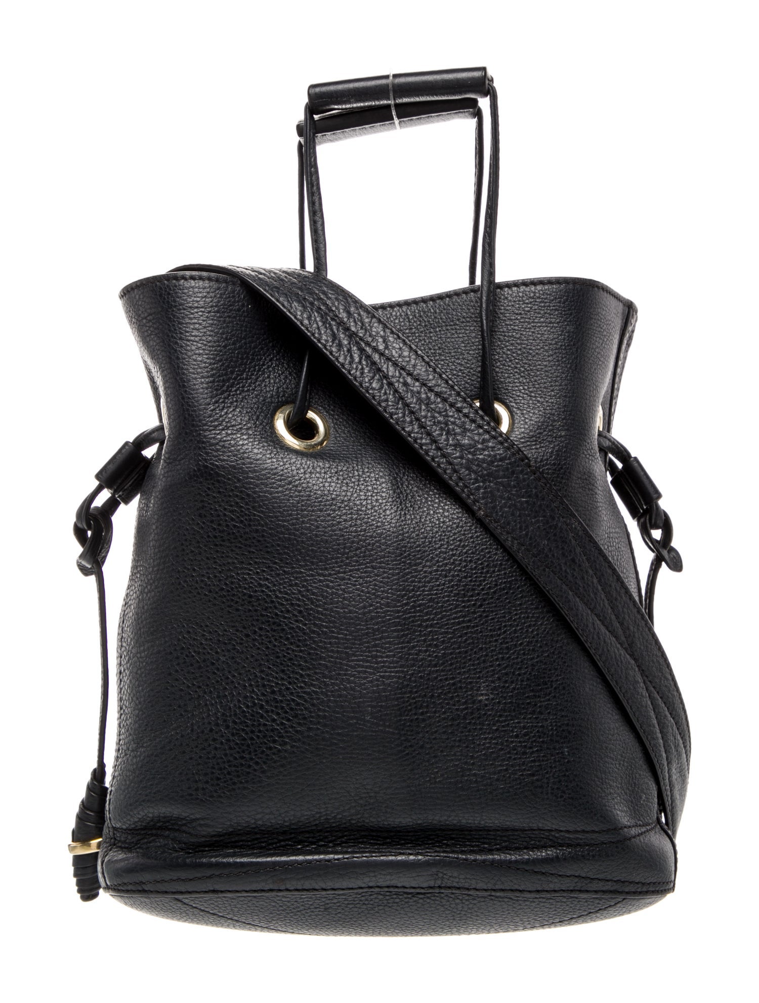 Lancel Leather Bucket Bag