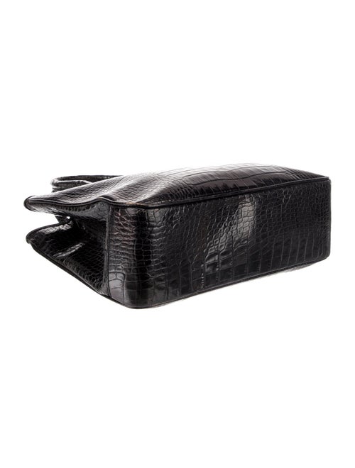 Lancel Embossed Leather Top Handle Bag