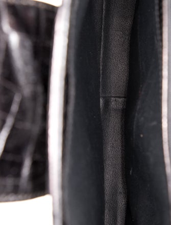 Lancel Embossed Leather Top Handle Bag