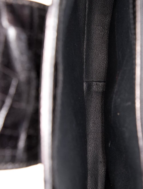 Lancel Embossed Leather Top Handle Bag