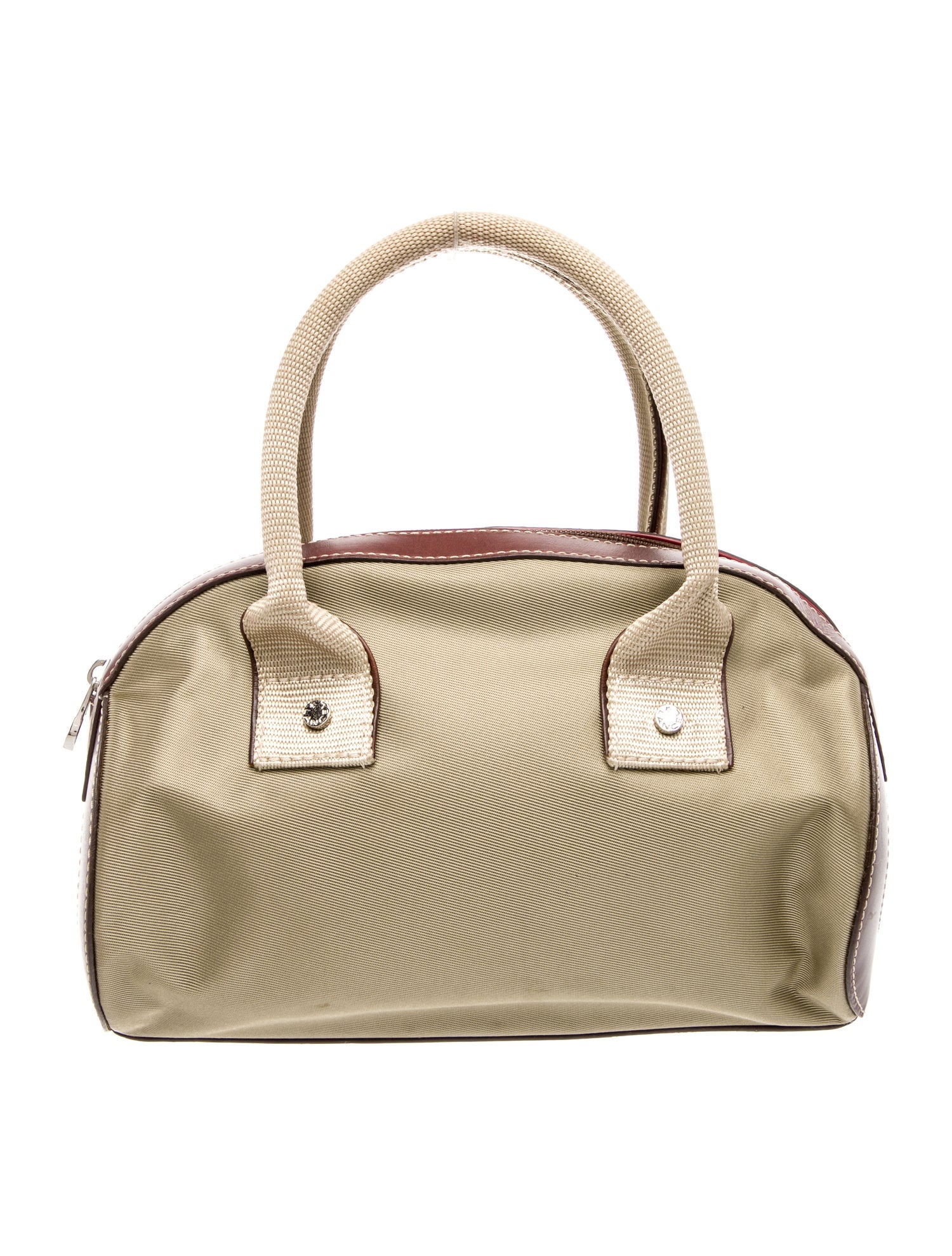 Lancel Nylon Top Handle Bag