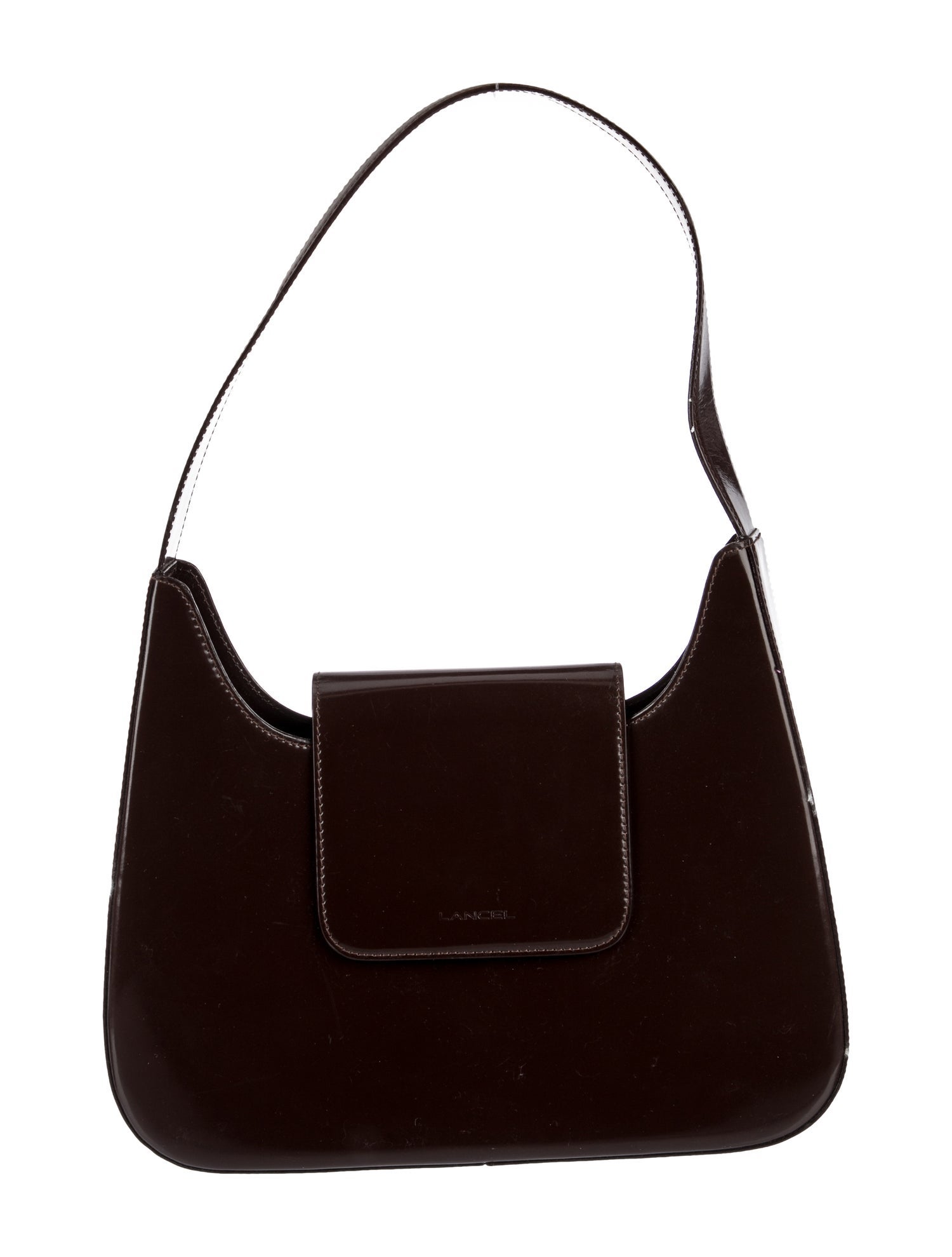 Lancel Patent Leather Top Handle Bag