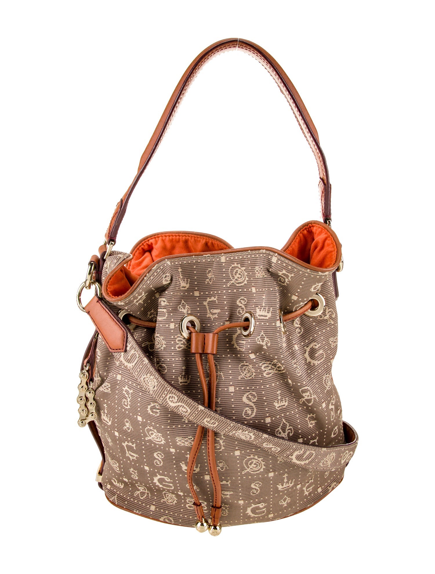 Lancel Canvas Bucket Bag