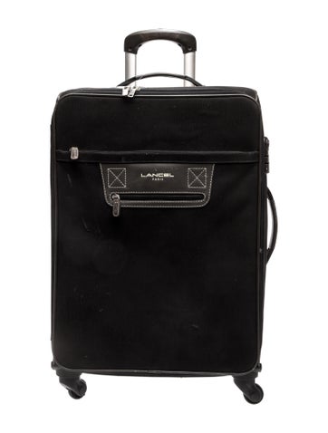 Pre-owned Lancel Canvas Suitcase In Multi