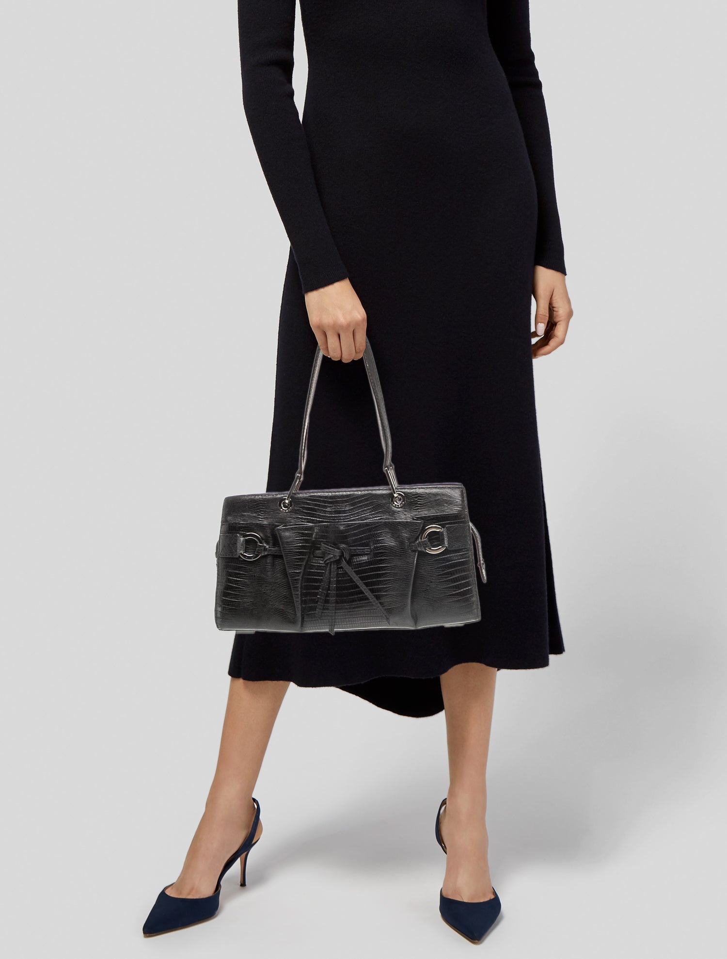 Lancel Leather Top Handle Bag