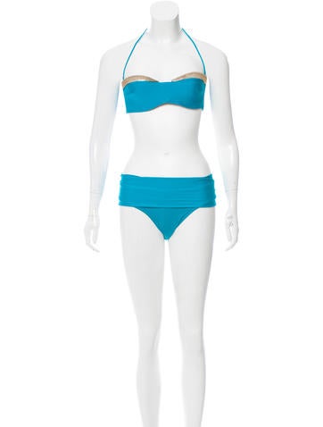 La Perla Sequin-Accented Two-Piece Swimsuit w/ Tags