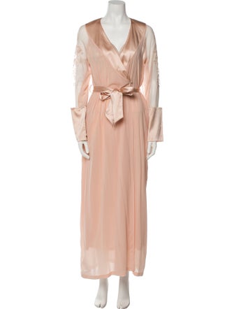 La Perla Silk Lace Trim Embellishment Nightgown