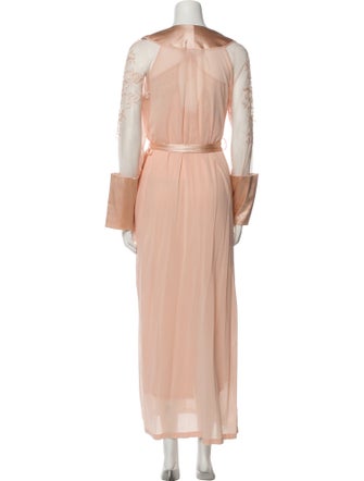 La Perla Silk Lace Trim Embellishment Nightgown