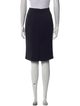 La Perla Mesh Accents Knee-Length Skirt