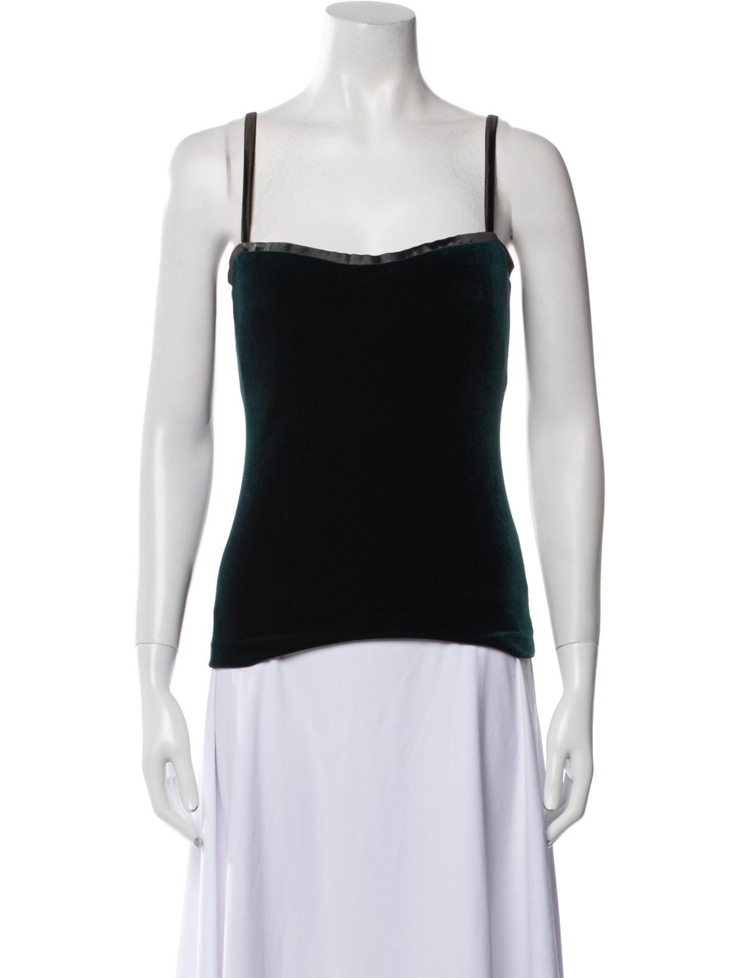 La Perla Square Neckline Sleeveless Top