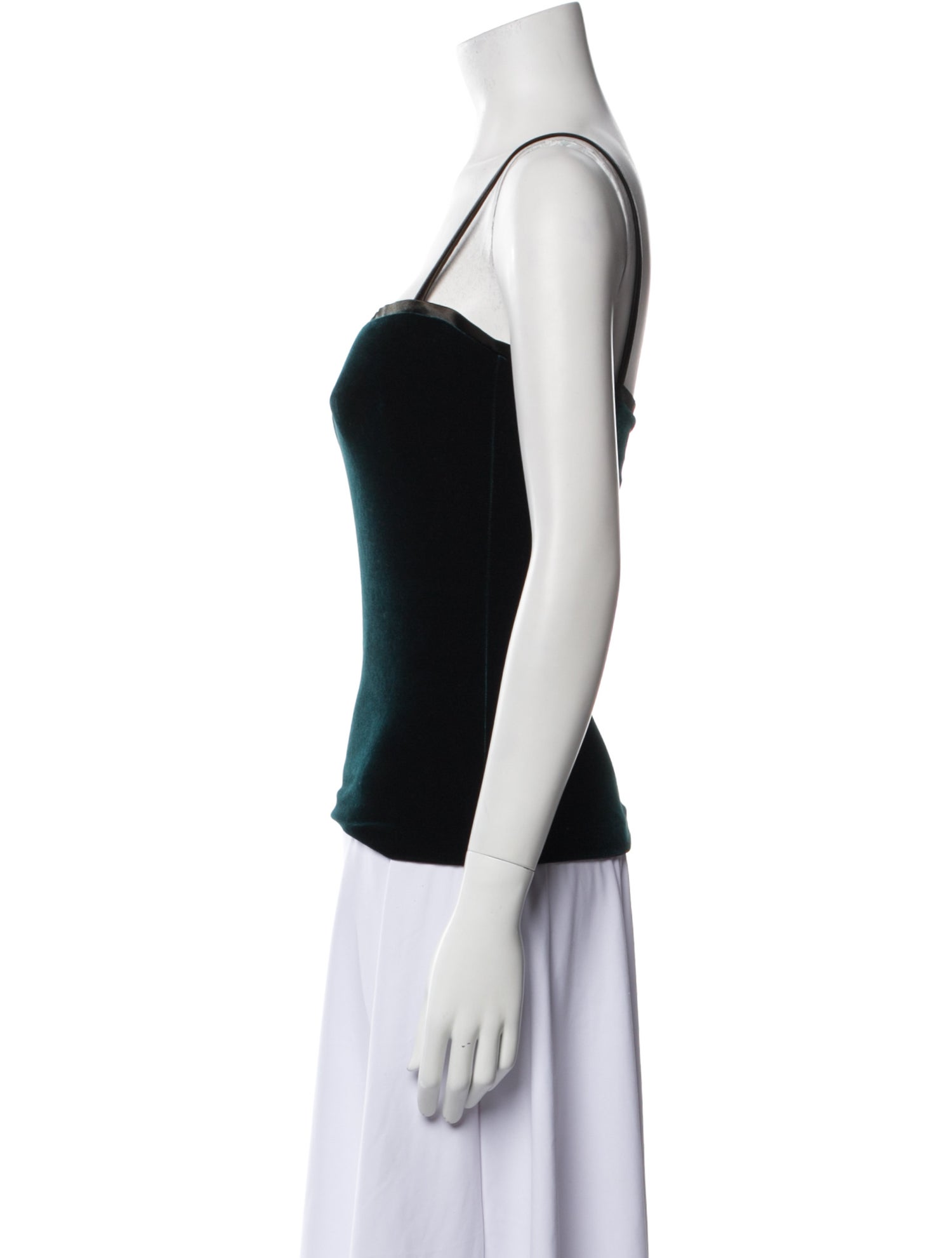 La Perla Square Neckline Sleeveless Top