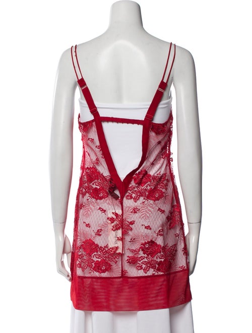 La Perla Lace Pattern Square Neckline Tunic