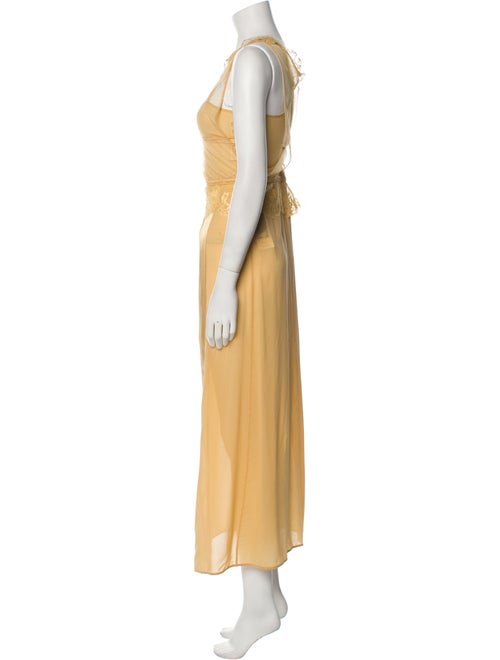 La Perla Silk Lace Trim Embellishment Nightgown